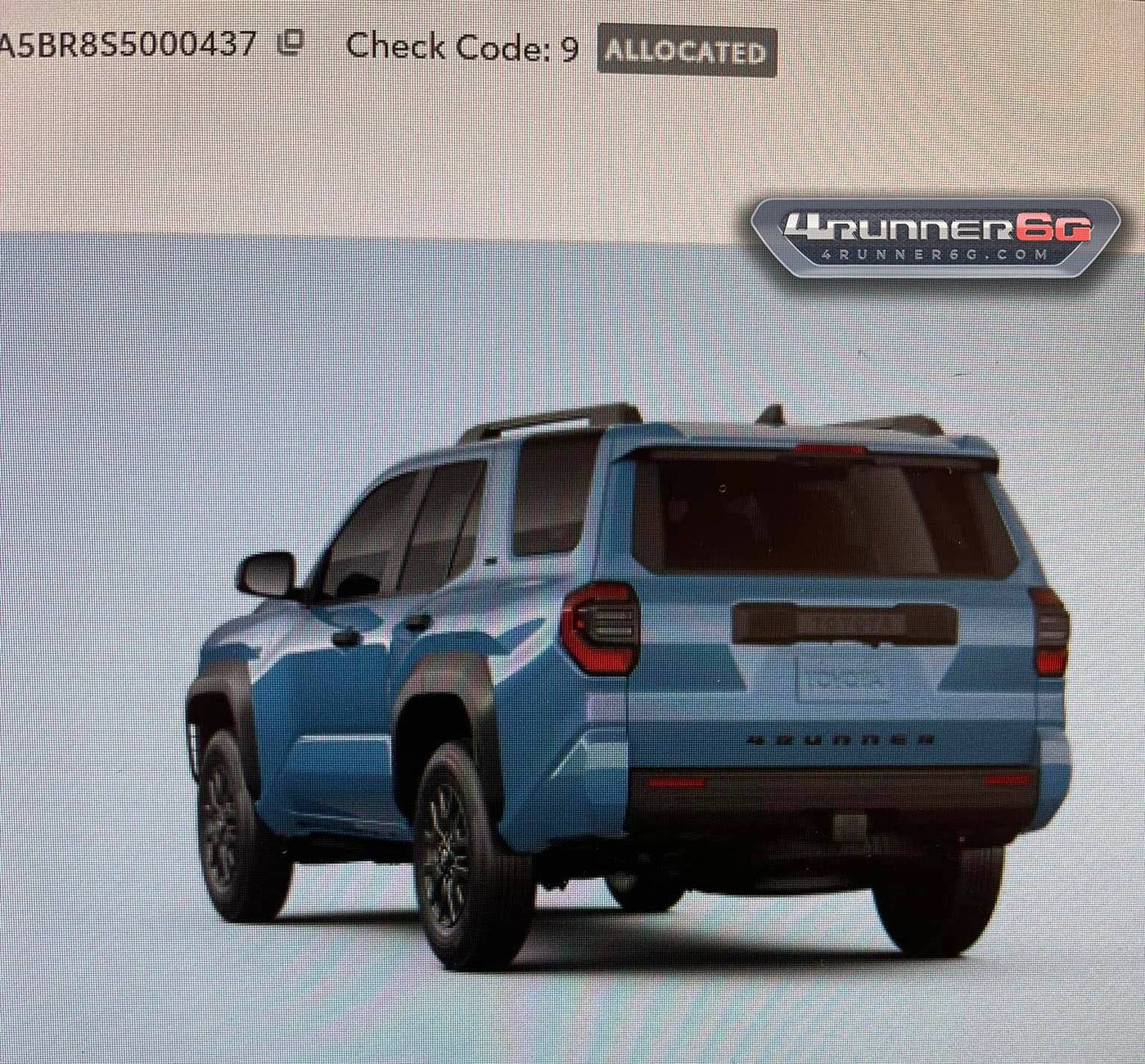 2025 4runner 6th gen Allocations for 2025 4Runner are here! Delivery begins early February 2025 dealer allocations 2025 4runner 6th gen 3