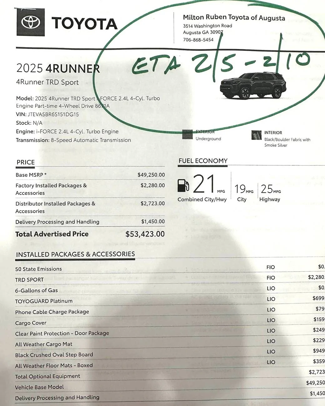 2025 4runner 6th gen 2025 4Runner Release Date: Deliveries Begin Late January 2025 2025 4runner TRD Sport delivery