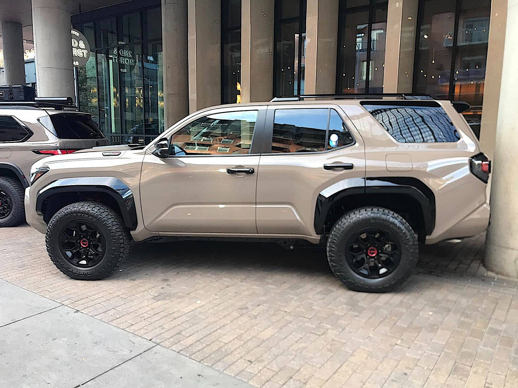 2025 4runner 6th gen Mudbath TRD Pro 4Runner 6th Gen on public display in downtown Austin, TX Mudbath 2025 4Runner TRD Pro 6th Gen austin texas 2