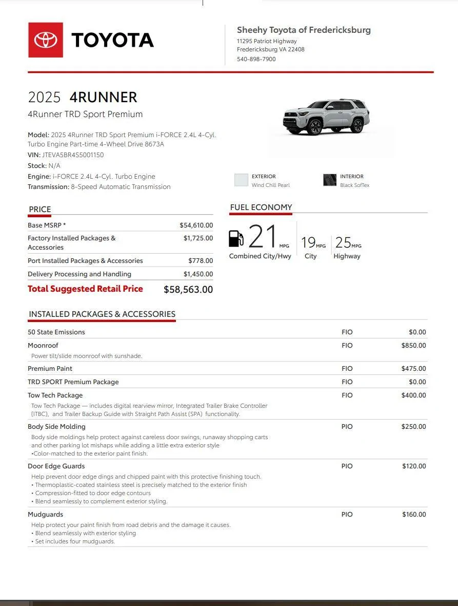 2025 4runner 6th gen Allocations for 2025 4Runner are here! Delivery begins early February 2025 473187677_9087034724675971_3828771568715962143_n