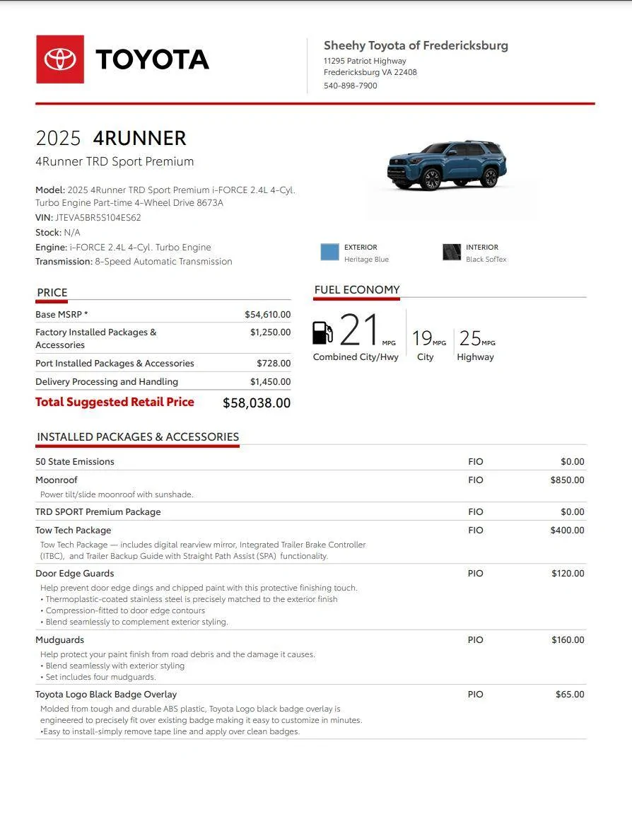 2025 4runner 6th gen Allocations for 2025 4Runner are here! Delivery begins early February 2025 472922961_9087034714675972_6902699556950288954_n