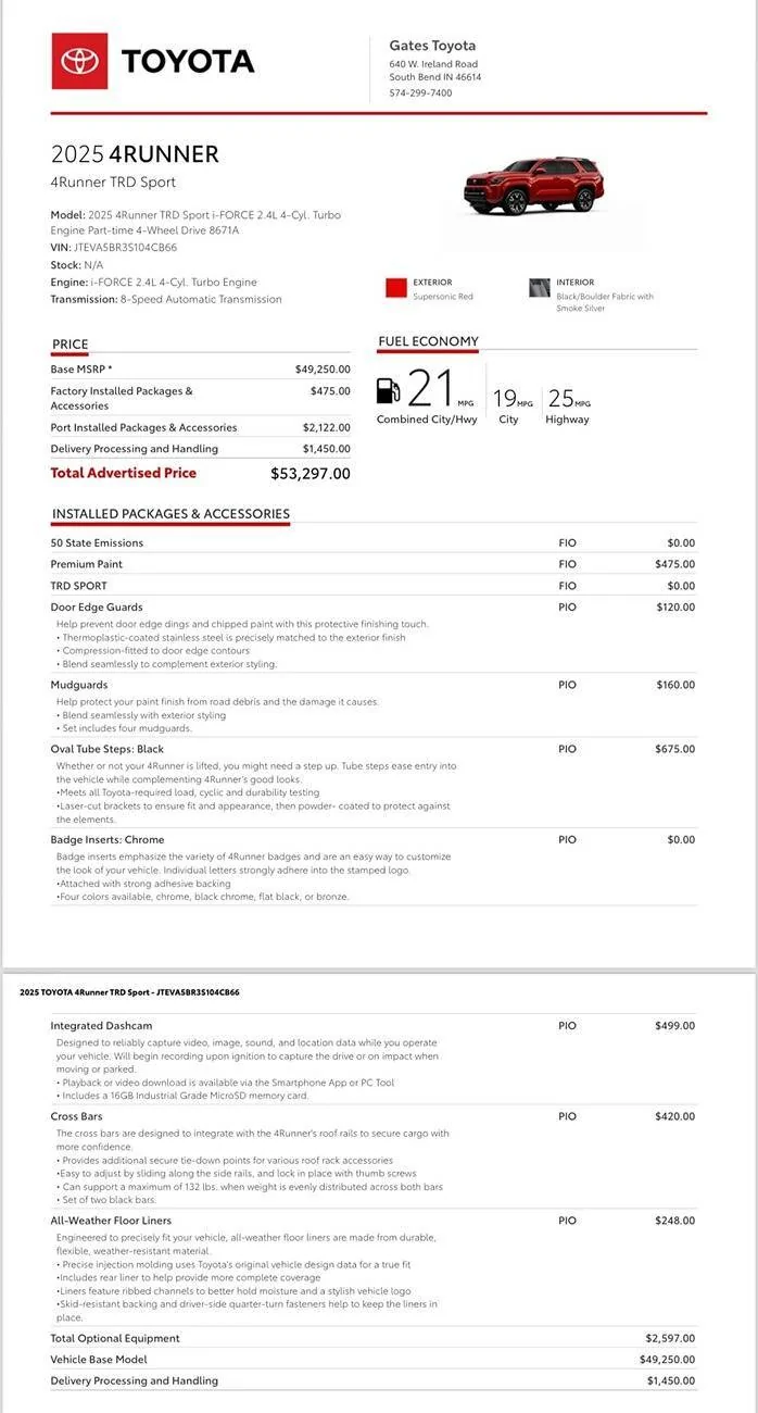 2025 4runner 6th gen Allocations for 2025 4Runner are here! Delivery begins early February 2025 621947_10235984035446189_3989372705525634613_n-jpg