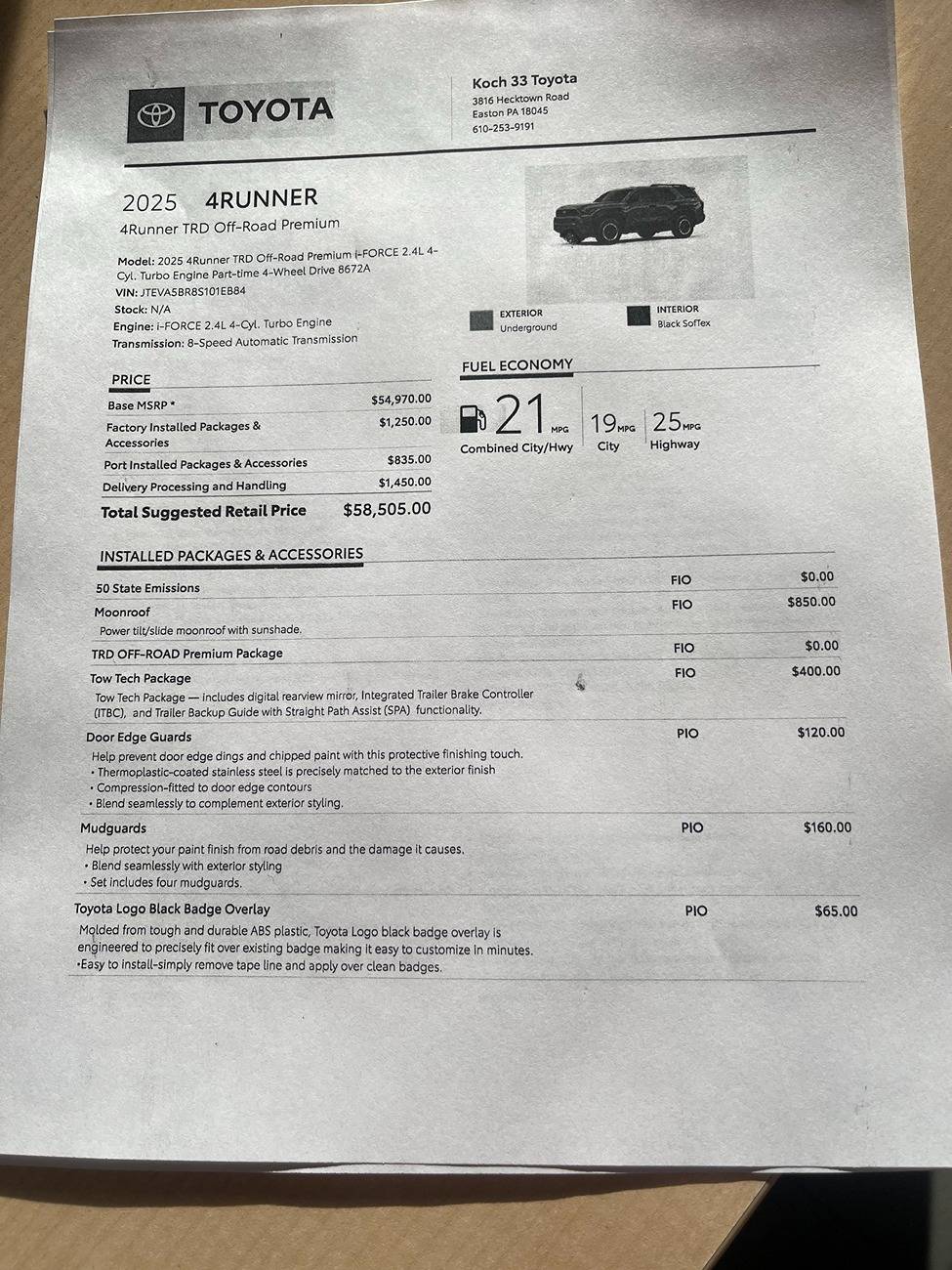 2025 4runner 6th gen Allocations for 2025 4Runner are here! Delivery begins early February 2025 473175956_3535711866733826_998815983235364153_n