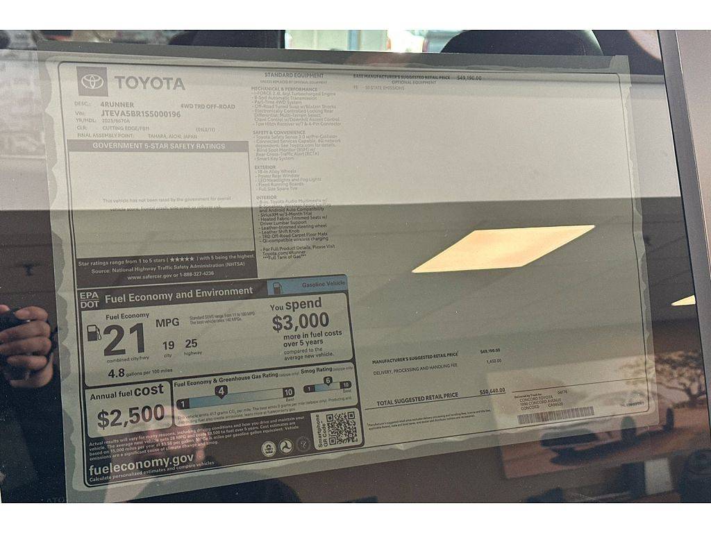 2025 4runner 6th gen CUTTING EDGE (Silver) Photos 4Runner 6th Gen (2025+) trd-off-road-2025-4runner-6th-gen-delivered-2-jpe