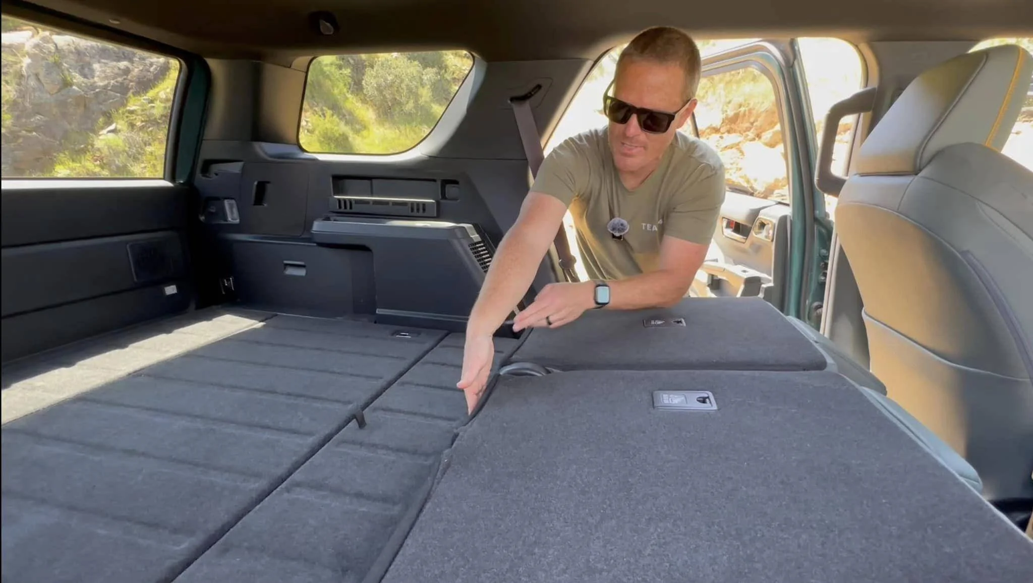 2025 4runner 6th gen Delivery of our 2025 4Runner TRD Off-Road (Cutting Edge)! second-row-seat-folded-flat-2025-4runner-jpg