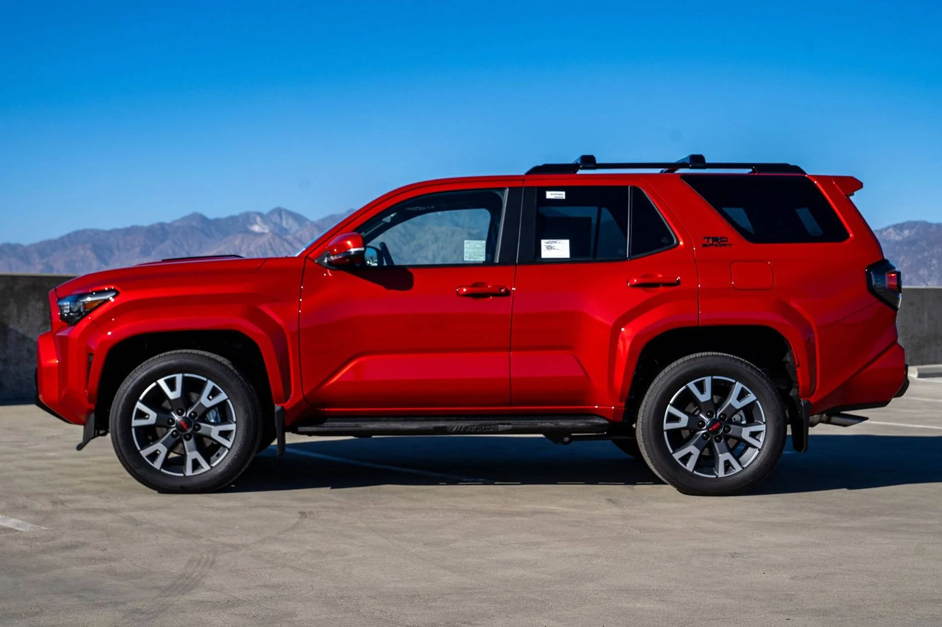 2025 4runner 6th gen Supersonic Red TRD Sport Premium 2025 4Runner 6th Gen First Look - interior & exterior Supersonic Red TRD Sport 2025 4Runner 6th Gen interior & exterior 1