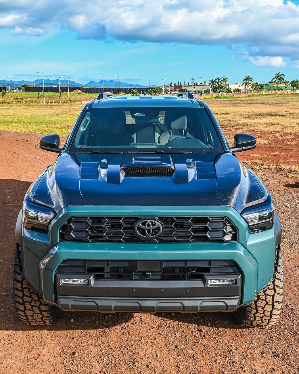 2025 4runner 6th gen 35's, Level Lift Kit, Aftermarket Wheels Volk TE37 on 2025 4Runner TRD Off-Road Build (Everest) by Mjmotorsports808 (6th Gen) hood-carbon-fiber-2025-4runner-6th-gen-build-1-
