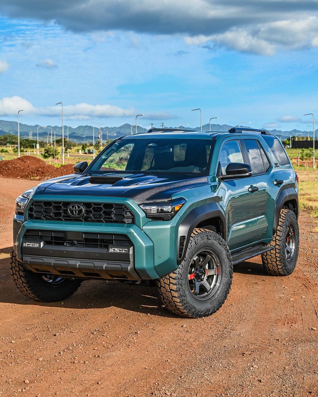 2025 Toyota 4runner Seibon Carbon Fiber Hood installed on 6th gen 4Runner build by MJMotorsports808 Seibon carbon fiber hood 2025 4runner 6th gen build 2