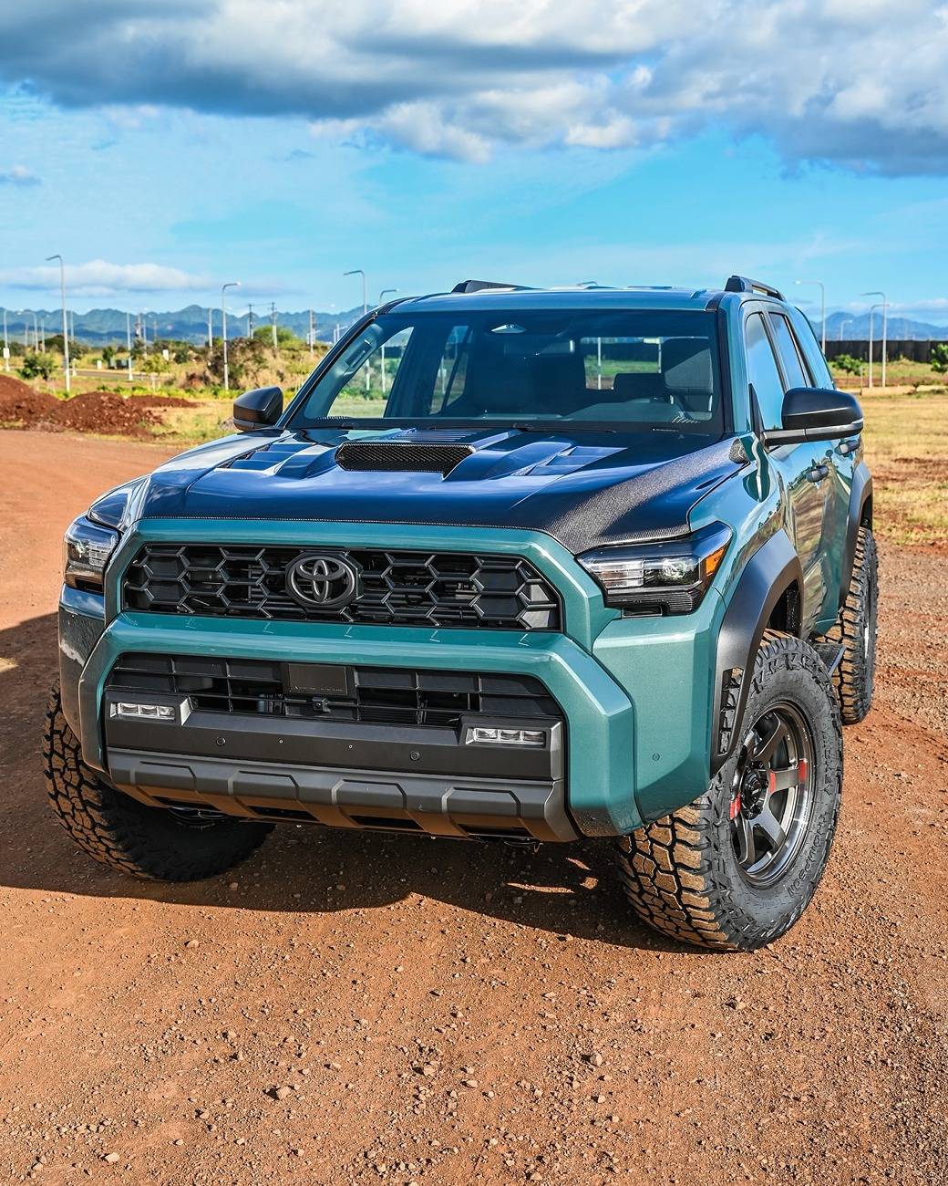 2025 Toyota 4runner Seibon Carbon Fiber Hood installed on 6th gen 4Runner build by MJMotorsports808 Seibon carbon fiber hood 2025 4runner 6th gen build 3