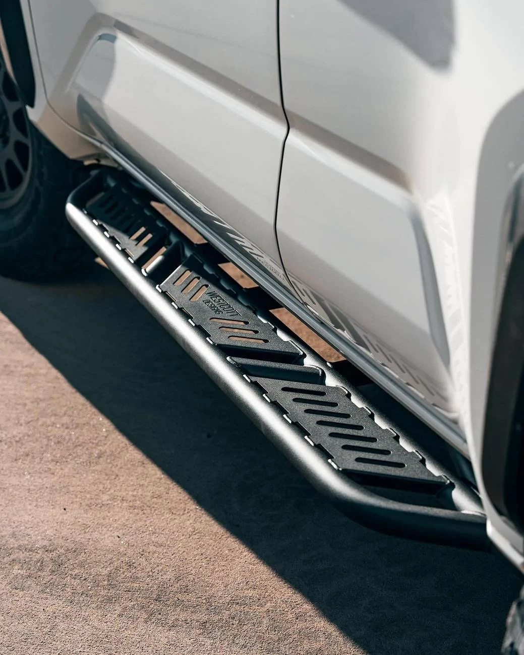 2025 4runner 6th gen First 6th gen 4Runner on 35s, lift kit, aftermarket roof rack  (@ Westcott Designs) -rock-rails-sliders-2025-4runner-6th-gen-build-jpg