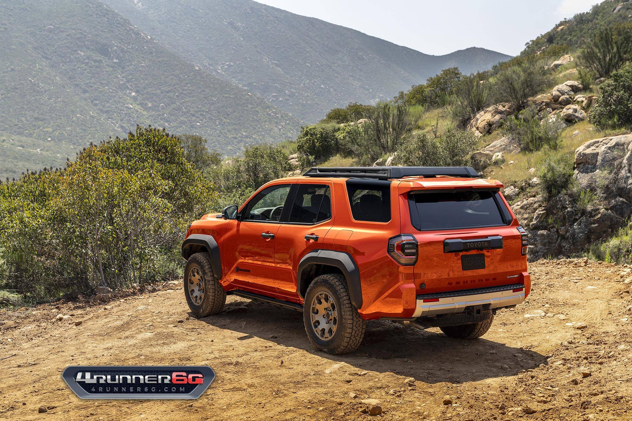 2025 4runner 6th gen 2026 4Runner New Colors - Which existing or new colors would you like? trailhunter-solar-octane-rear-