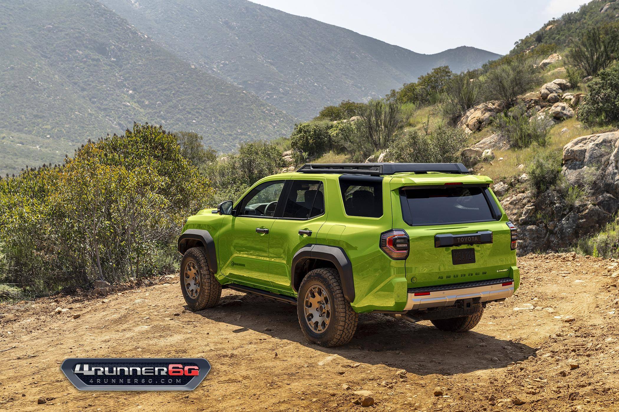 2025 4runner 6th gen 2026 4Runner New Colors - Which existing or new colors would you like? trailhunter-electric-lime-rear-