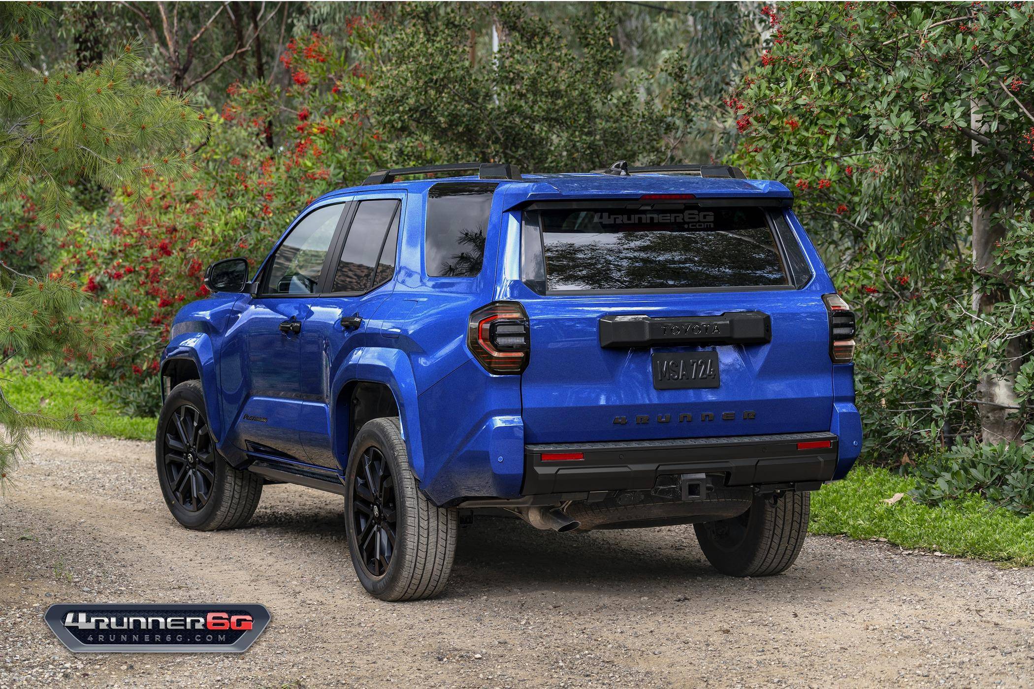 2025 4runner 6th gen 2026 4Runner New Colors - Which existing or new colors would you like? platinum-blue-crush-rear-