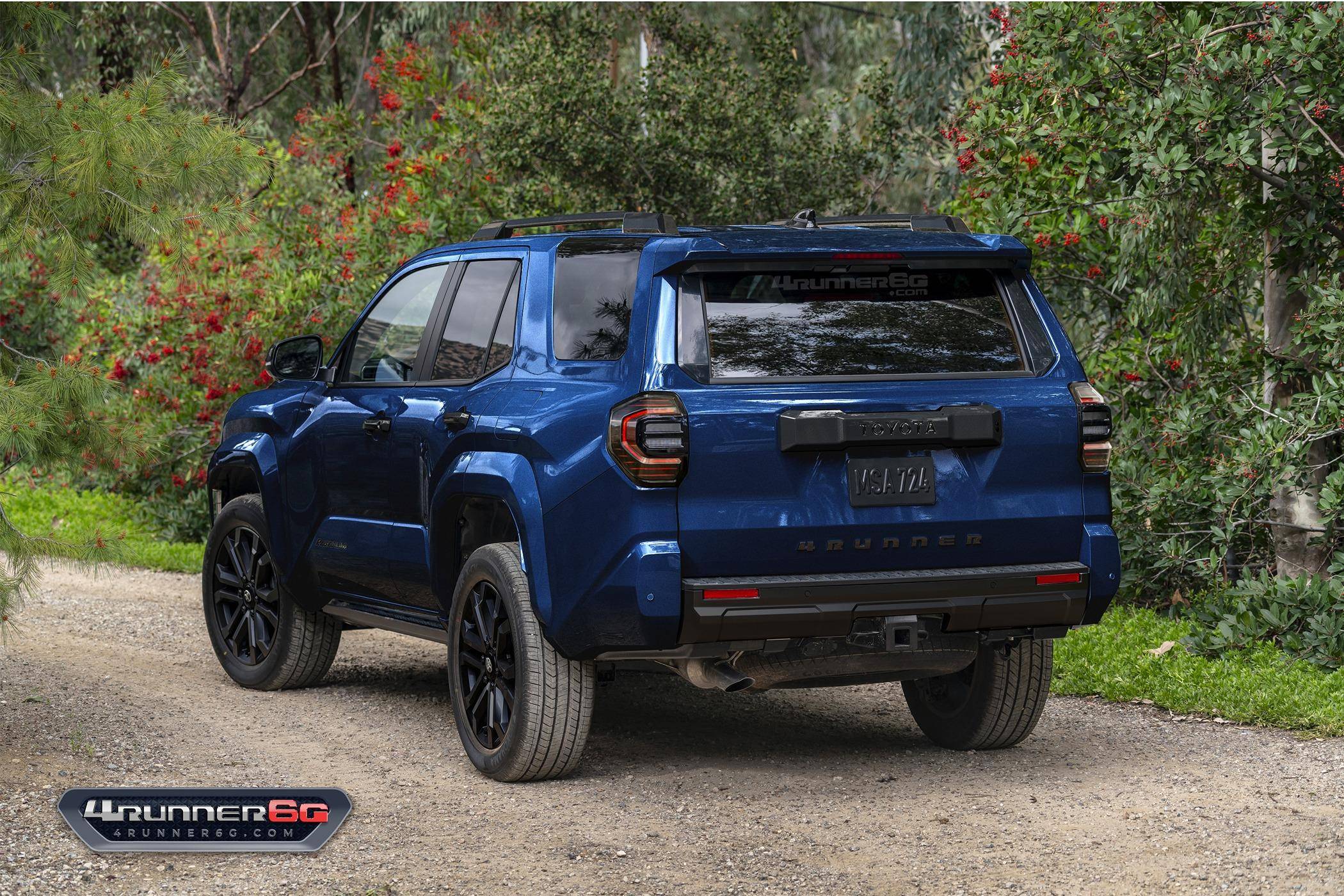 2025 4runner 6th gen 2026 4Runner New Colors - Which existing or new colors would you like? platinum-dark-blue-mica-rear-