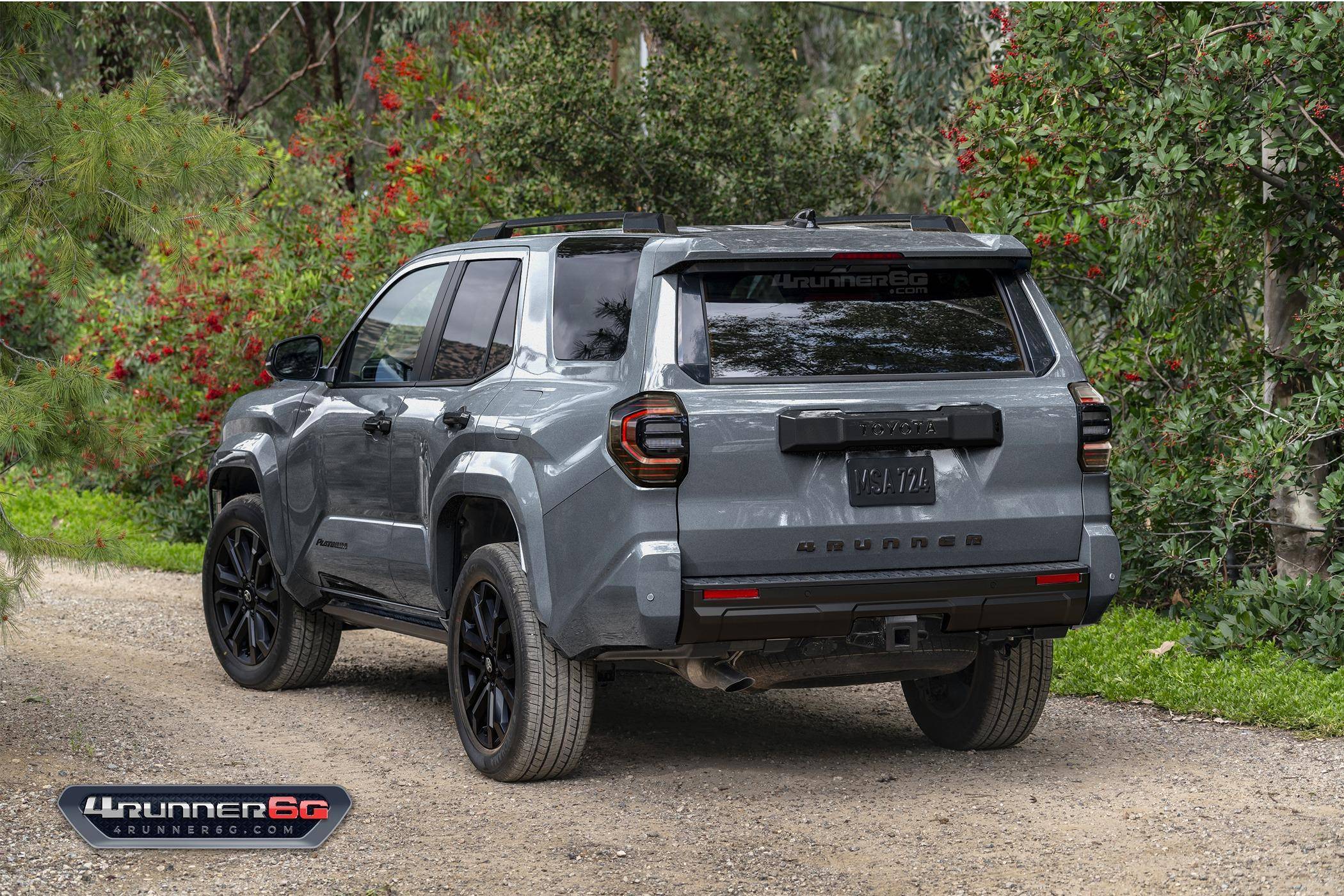 2025 4runner 6th gen 2026 4Runner New Colors - Which existing or new colors would you like? platinum-magnetic-grey-rear-