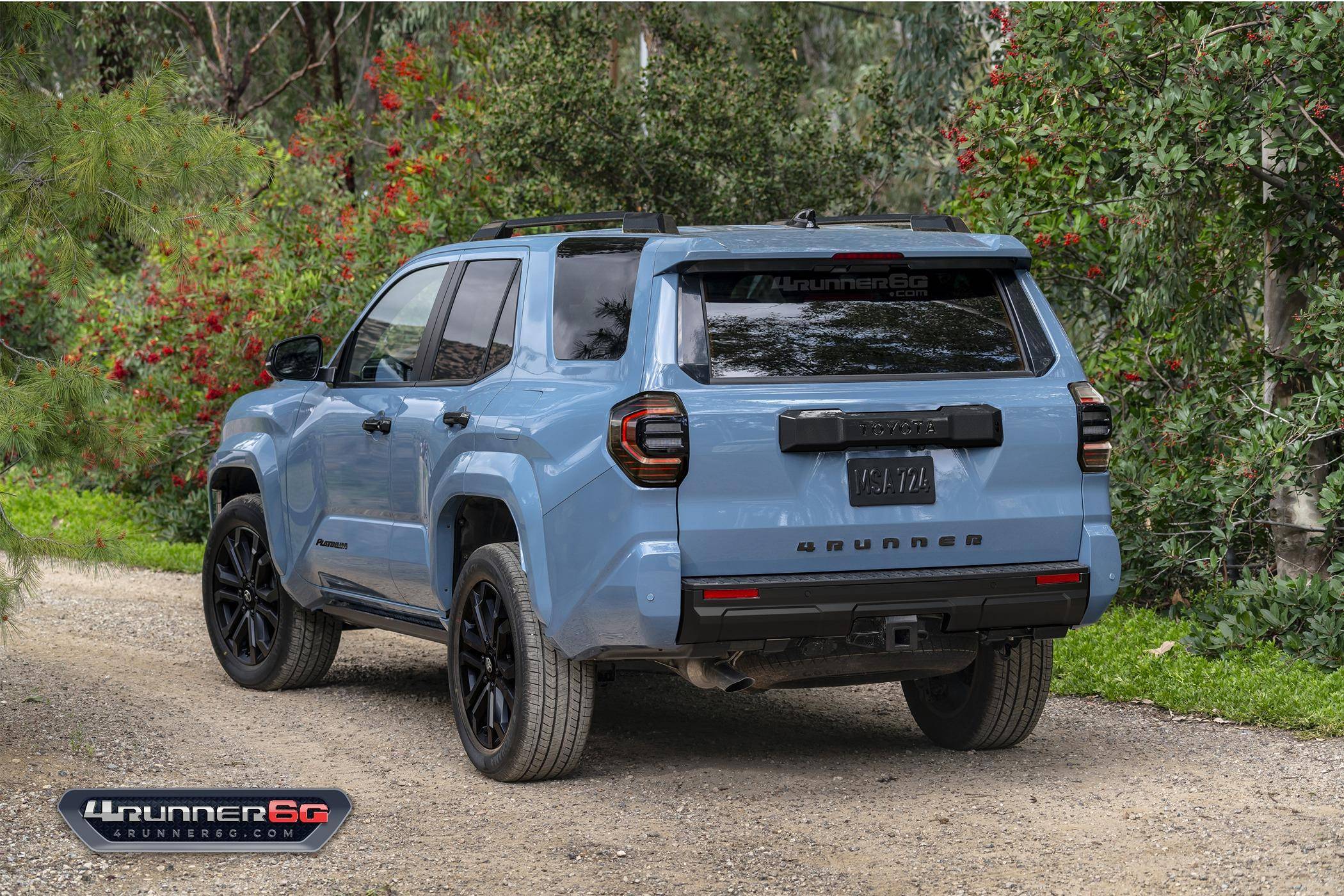 2025 4runner 6th gen 2026 4Runner New Colors - Which existing or new colors would you like? platinum-heritage-blue-rear-