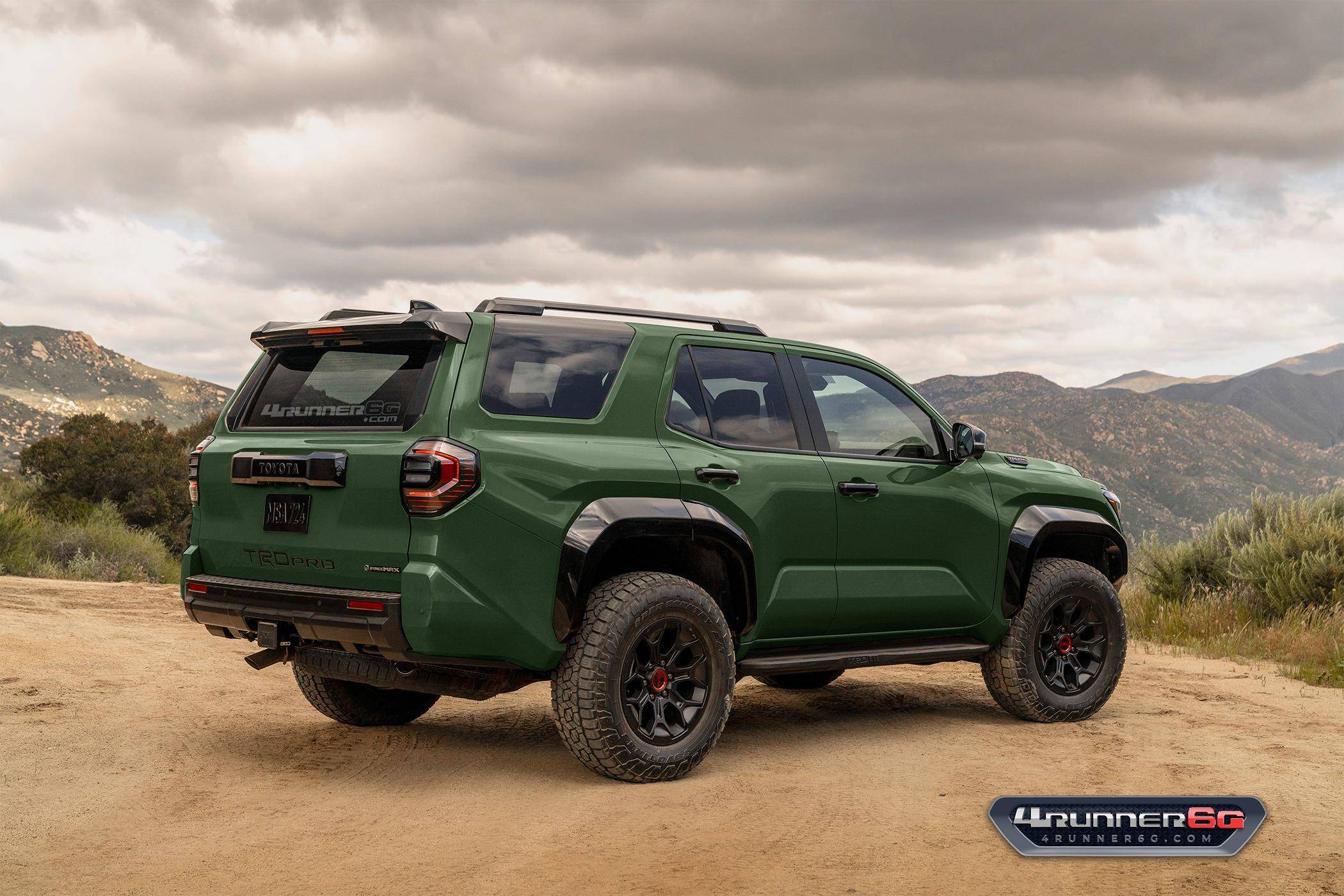 2025 4runner 6th gen 2026 4Runner New Colors - Which existing or new colors would you like? trdpro-army-green-rear-