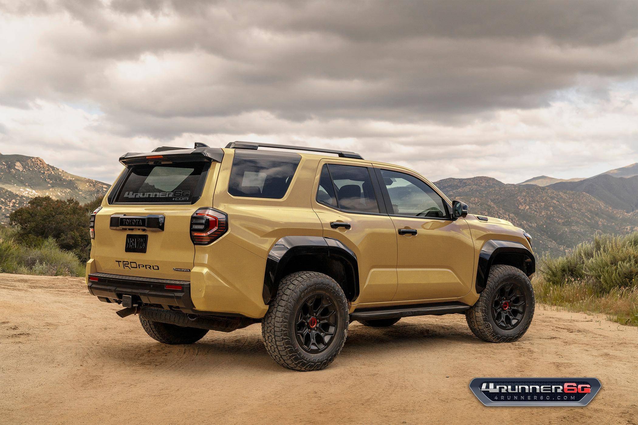 2025 4runner 6th gen 2026 4Runner New Colors - Which existing or new colors would you like? trdpro-trail-dust-rear-