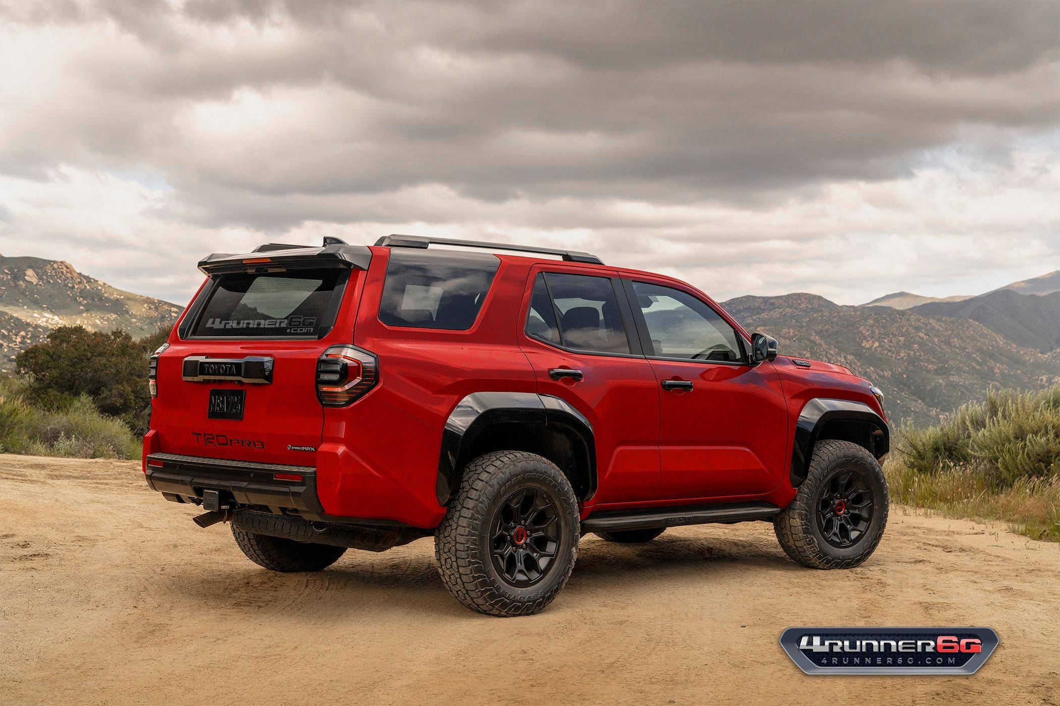2025 4runner 6th gen 2026 4Runner New Colors - Which existing or new colors would you like? trdpro-barcelona-red-rear-