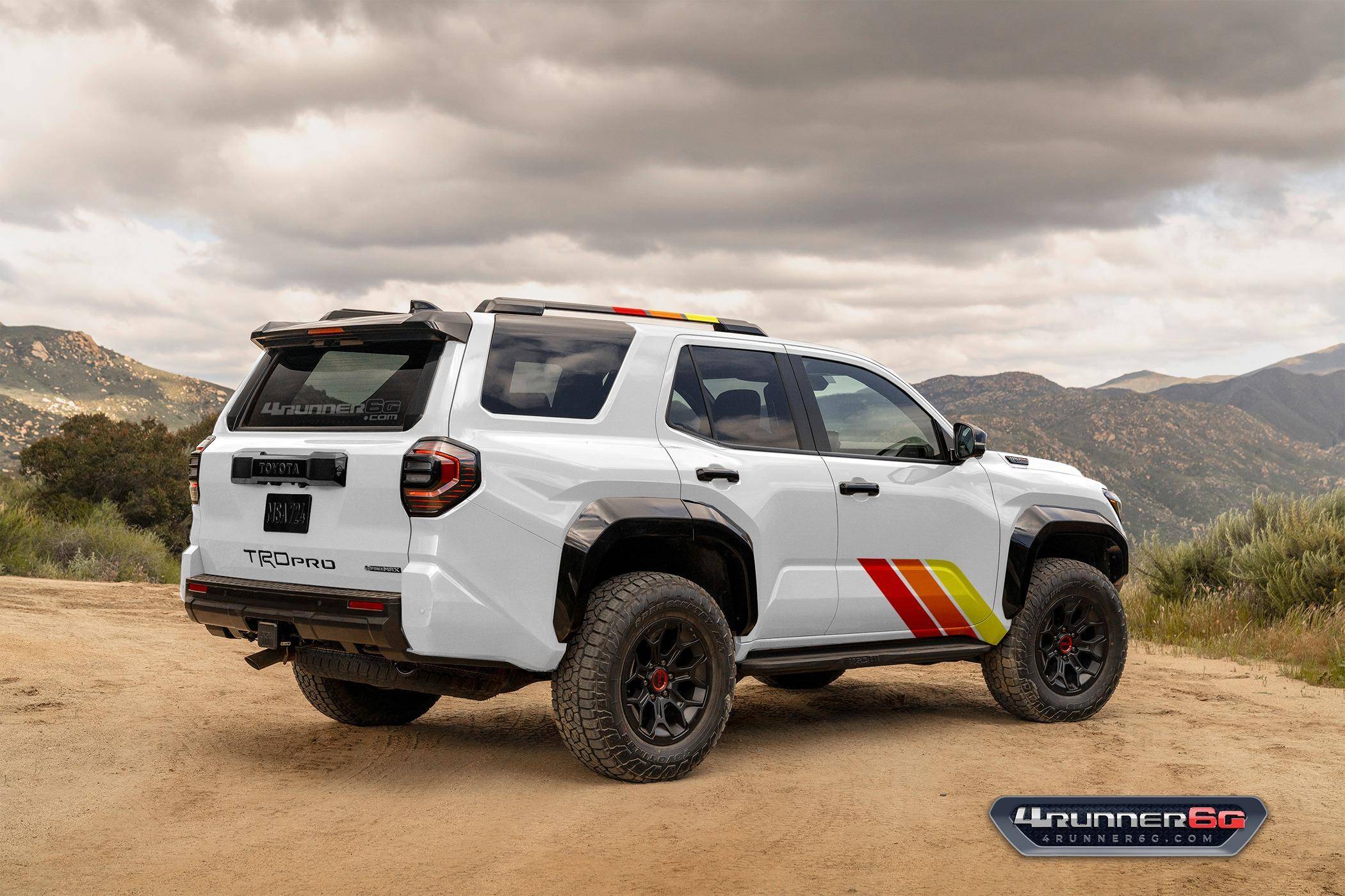 2025 4runner 6th gen 2026 4Runner New Colors - Which existing or new colors would you like? trdpro-trd-white-rear-