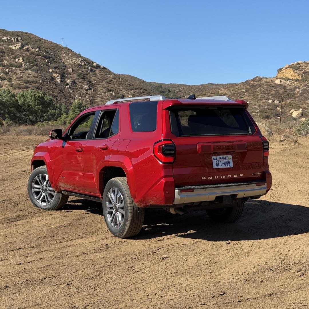 2025 4runner 6th gen SUPERSONIC RED Photos 4Runner 6th Gen (2025+) Supersonic Red sunlight outdoors limited trim model 2025 4runner 6th gen.jpg1