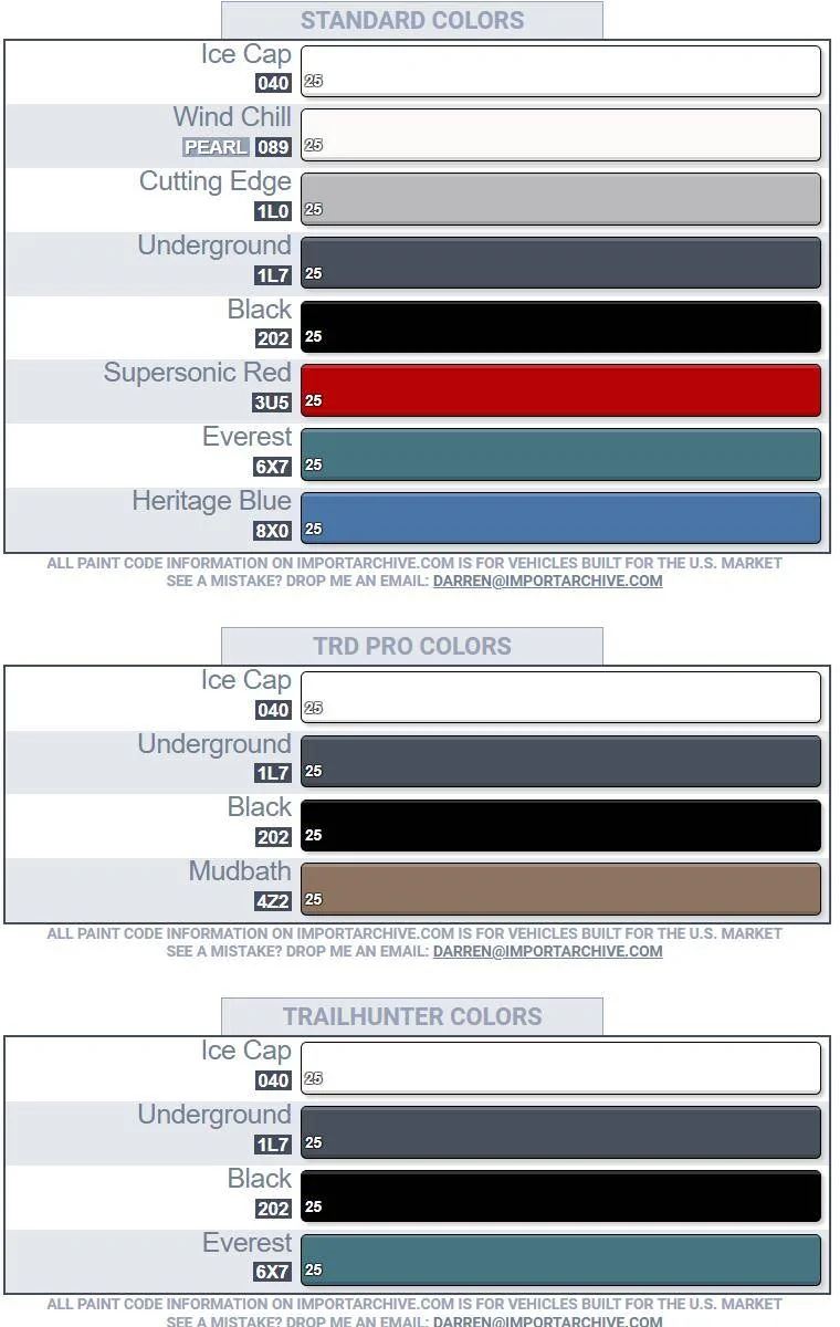 2025 4runner 6th gen Camping @ Joshua Tree here we come! 4Runner Color Codes 2025-Present