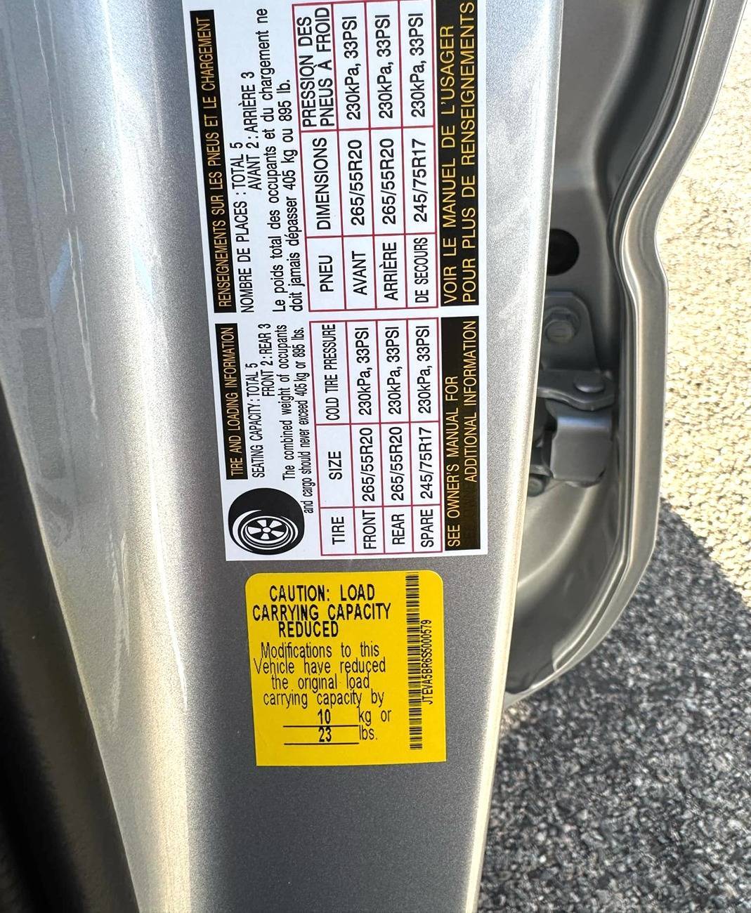 2025 4runner 6th gen Door Jamb Stickers: Payload Capacity & GVWR Numbers e634beb7-5b3d-4a3b-b25c-924edf45260f-jpe