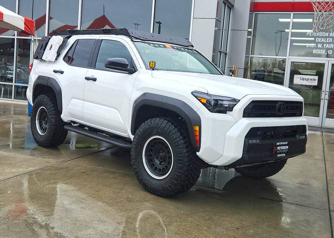 2025 4runner 6th gen ICE CAP WHITE Photos 4Runner 6th Gen (2025+) 35's 35%22 tires 2025 4runner 6th gen aftermarket parts build CBI offroad rock sliders, skide 