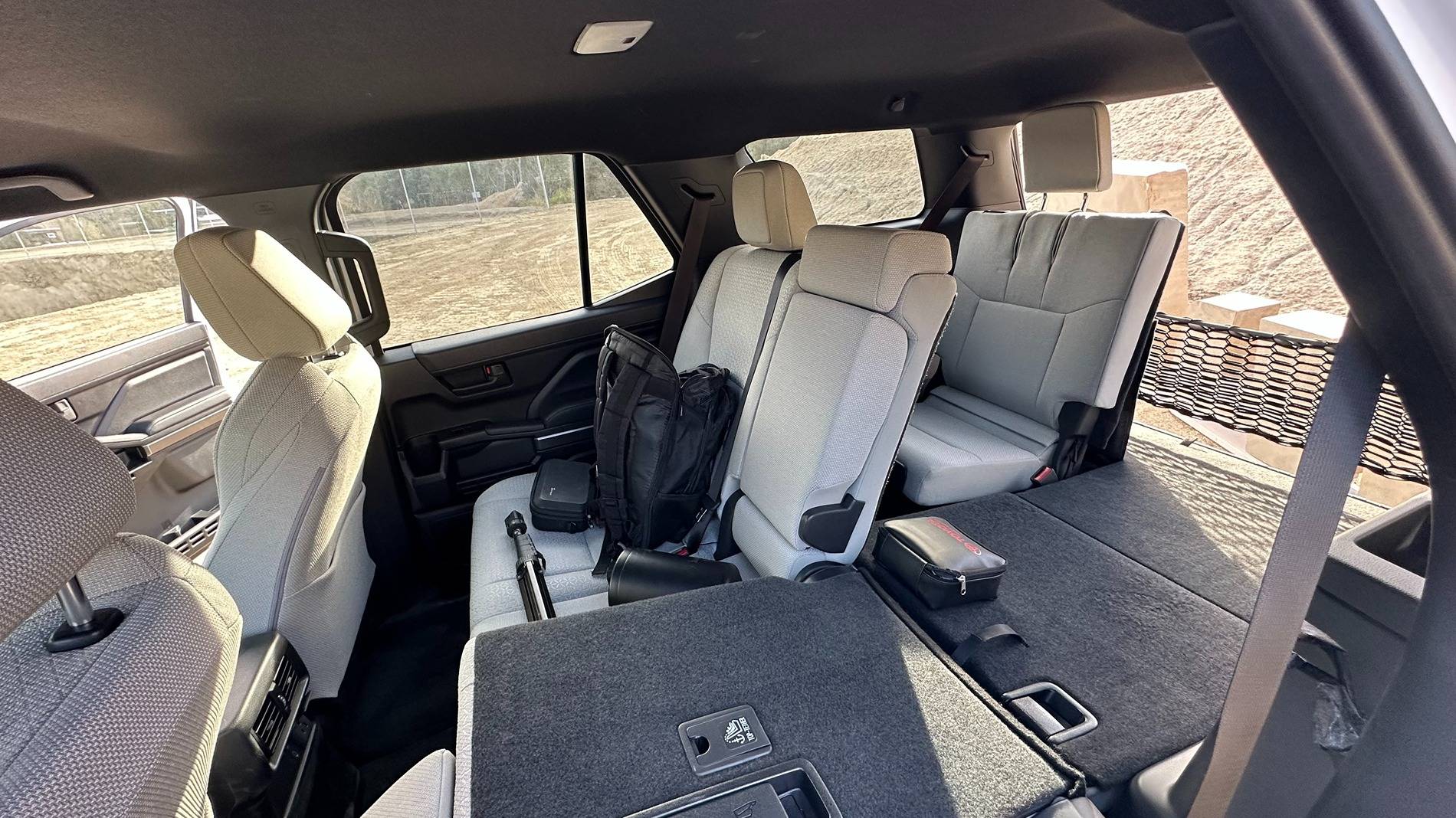 2025 4runner 6th gen Interior: BOULDER (FULL) - photos Boulder Interior 3rd row seats SR5 2025 4Runner 6th gen 2