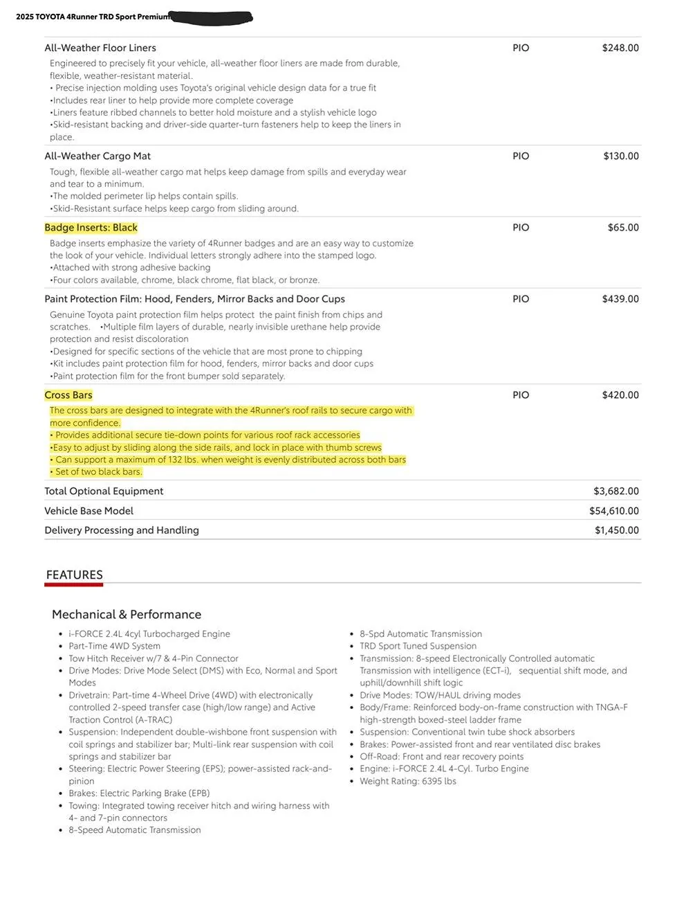 2025 4runner 6th gen Allocations for 2025 4Runner are here! Delivery begins early February 2025 WCP-SPECSHEET_2 (1)