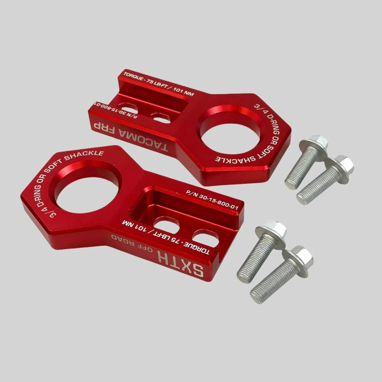 2025 4runner 6th gen SXTH Front Recovery Points (Red) installed 2025 4Runner-Front-Recovery-Points-SXTH-Element-108029231