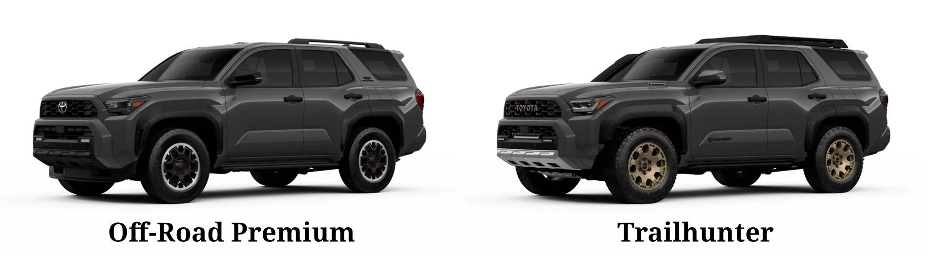 2025 Toyota 4runner Mods to go from a TRD OR or ORP to a TRD Pro look? ORP-v-Trailhunter
