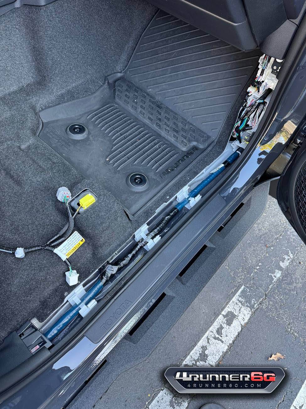 2025 4runner 6th gen Harness locations under the front panel - photos IMG_1167