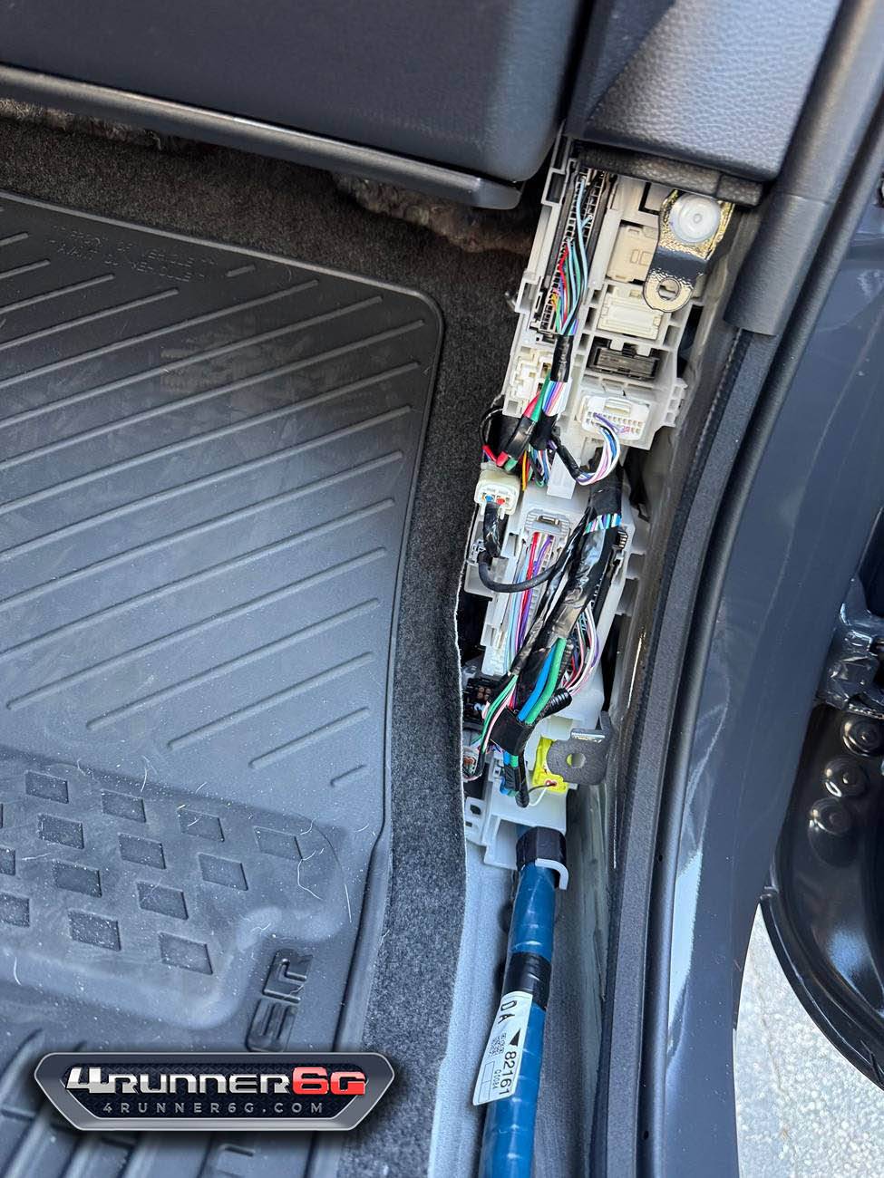 2025 4runner 6th gen Harness locations under the front panel - photos IMG_1168