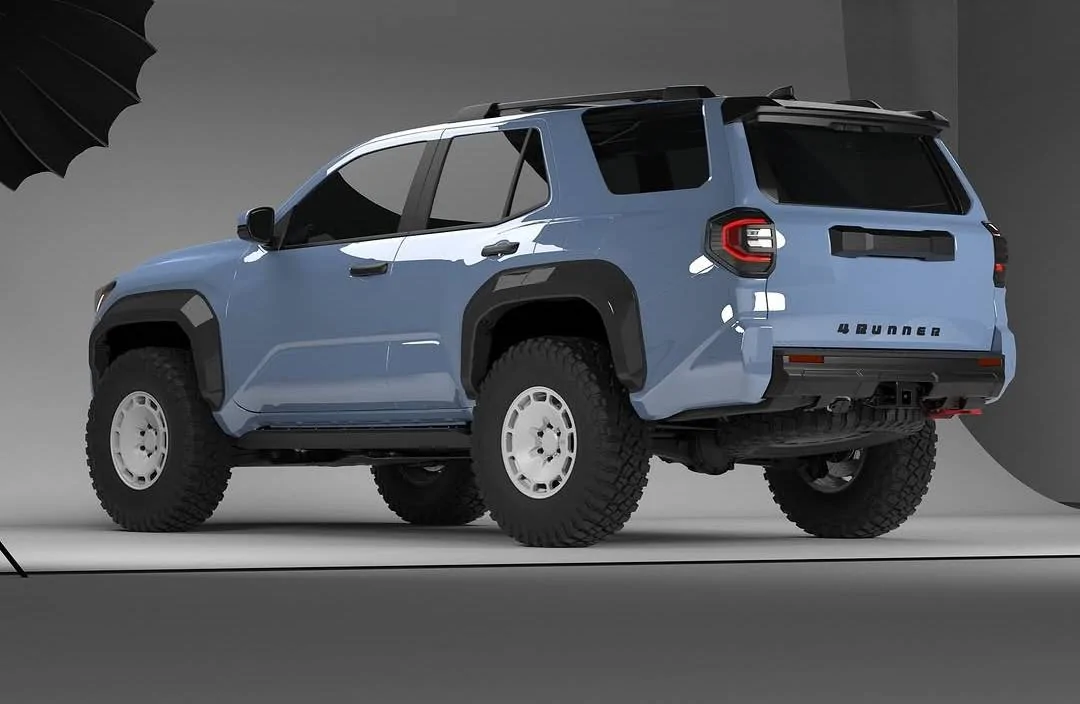 2025 4runner 6th gen NYTOP 2025 4Runner 6th Gen Build Render: White Wheels, Carbon Fenders, Front Bumper, Rear Recovery Hooks NYTOP 2025 4Runner 6th Gen Build w: White Wheels, Carbon Fenders, Front Bumper, Rear Recovery