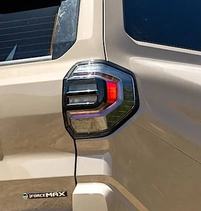 2025 4runner 6th gen OEM Premium / Upgraded / TRD Pro LED Taillights are plug-and-play upgrade install (clear outer lens version) 004-2025-Toyota-4Runner-TRD-Pro-Rear-Quarter
