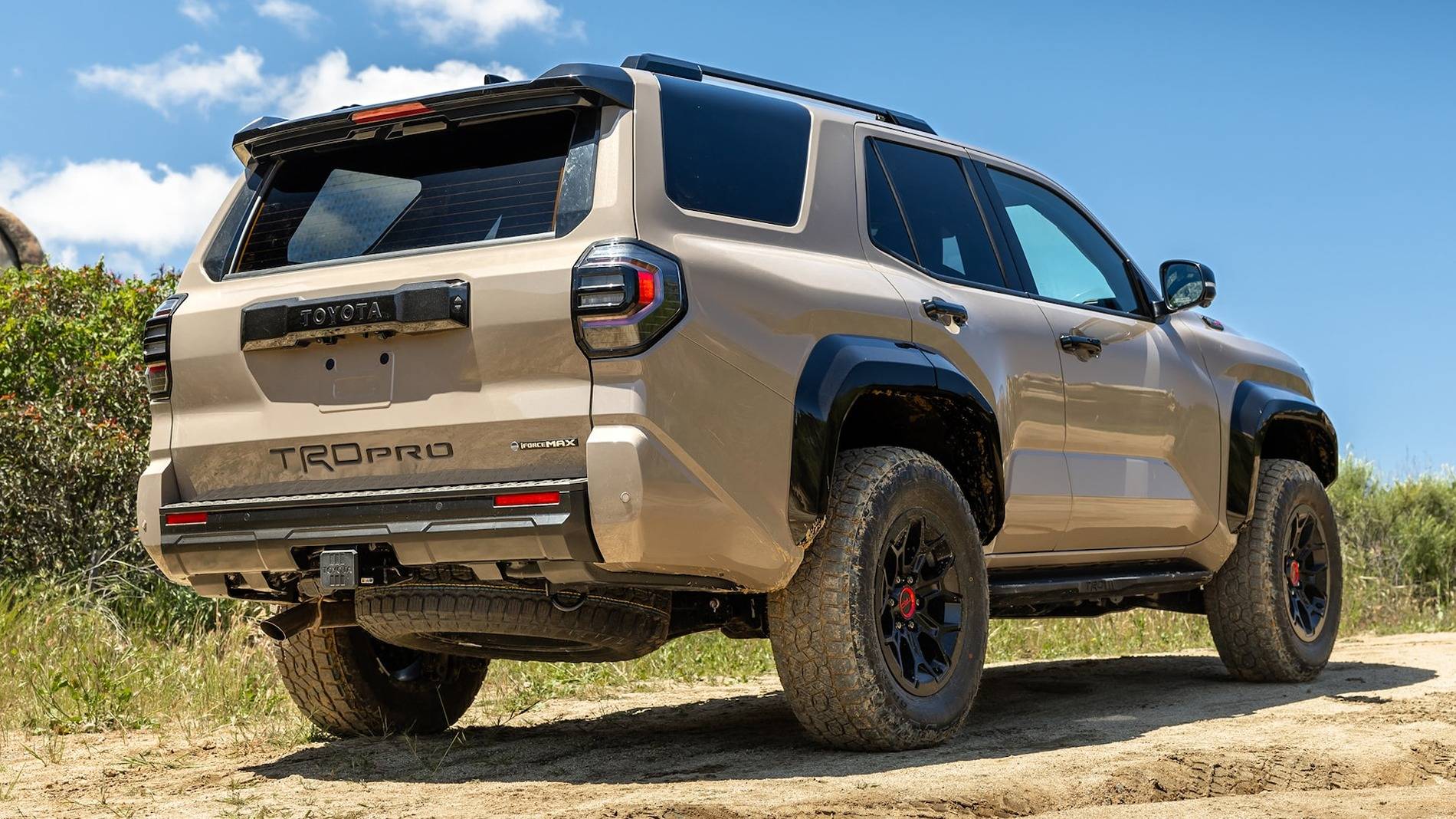 2025 4runner 6th gen OEM Premium / Upgraded / TRD Pro LED Taillights are plug-and-play upgrade install (clear outer lens version) 004-2025-Toyota-4Runner-TRD-Pro-Rear-Quarter (1)