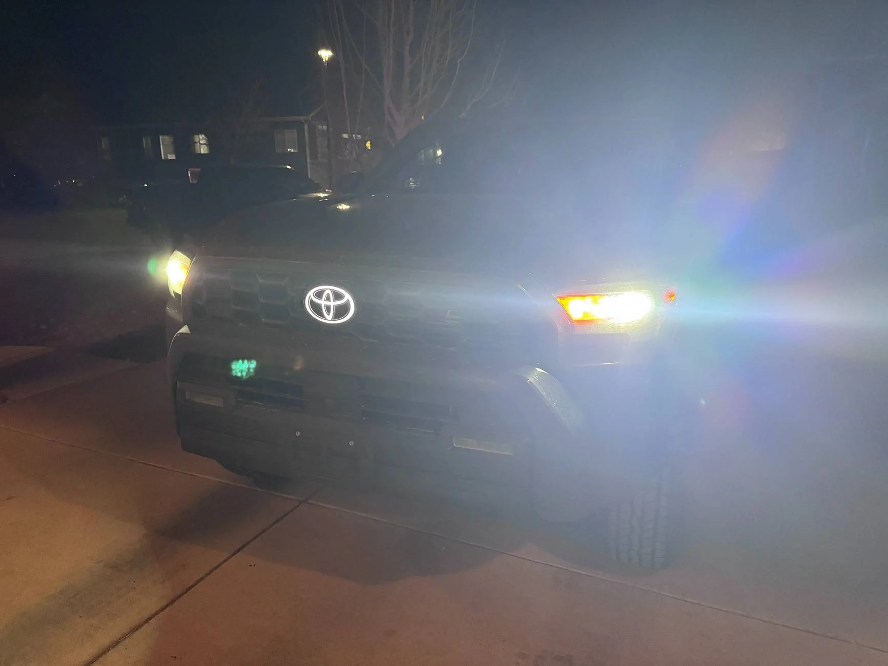 2025 Toyota 4runner OEM Illuminated Front Emblem: Dark Chrome w/ Light Up LED installed [+ part number / price] IMG_7276