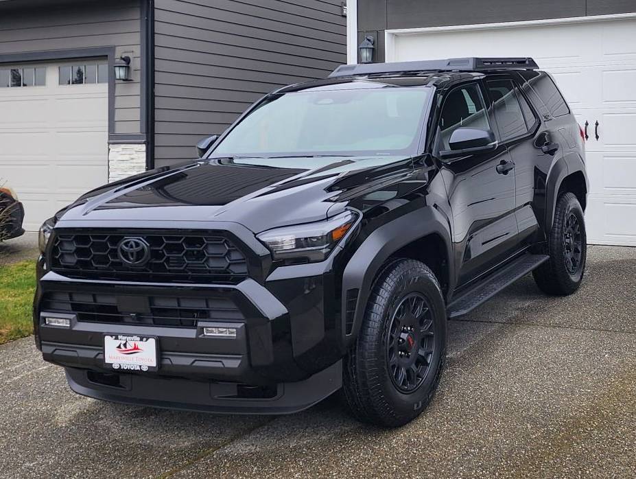 2025 Toyota 4runner ARB 3/4 Length Roof Rack (Trailhunter) + TRD 18" Wheels (Black) on TRD Off-Road TRDOR Trailhunter ARB 3:4 Length Roof Rack + TRD 18%22 Wheels (Black) on TRD Off-Road TRDOR 3