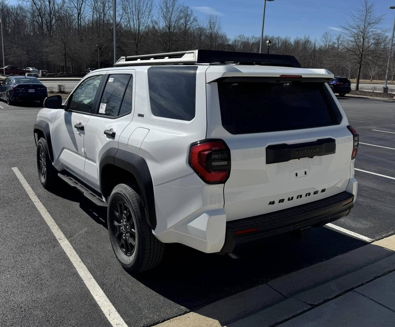 2025 Toyota 4runner ARB 3/4 Length Roof Rack (Trailhunter) + TRD 18" Wheels (Black) on TRD Off-Road TRDOR oem trailhunter arb 3:4 roof rack 2025 4runner sr5 ice cap 1