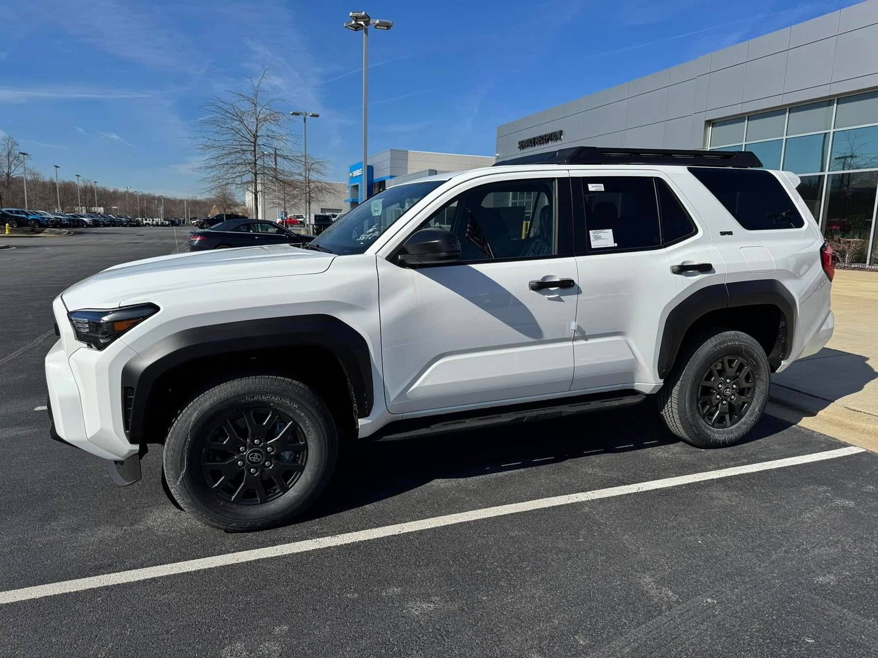 2025 Toyota 4runner ARB 3/4 Length Roof Rack (Trailhunter) + TRD 18" Wheels (Black) on TRD Off-Road TRDOR oem trailhunter arb 3:4 roof rack 2025 4runner sr5 ice cap 2