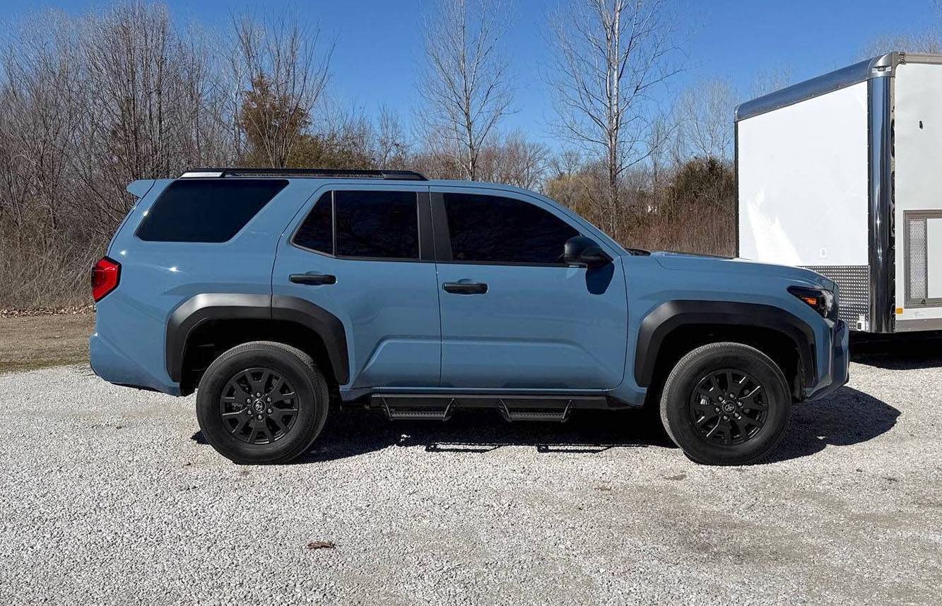 2025 4runner 6th gen HERITAGE BLUE Photos 4Runner 6th Gen (2025+) debadged blacked out emblem 2024 4runner 1
