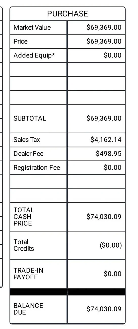2025 4runner 6th gen Taxes on Trailhunter Screenshot_20250226_175326_Samsung Notes