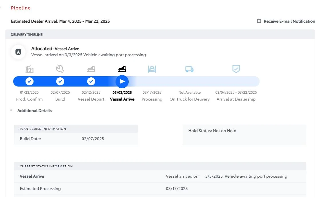 2025 4runner 6th gen Hybrid Off-Road Premium ORP arrived at port!! 4r