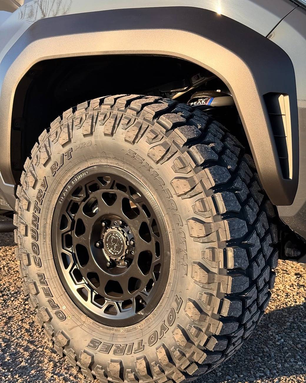 2025 Toyota 4runner 6th Gen 4Runner Build: Peak Suspension Lift, CBI Skid Plates & Rock Sliders, Prinsu Roof Rack, Black Rhino Wheels, Toyo Open Country R/T 35's Black Rhino Wheels Toyota Open Country AT3 35%22 tires 2