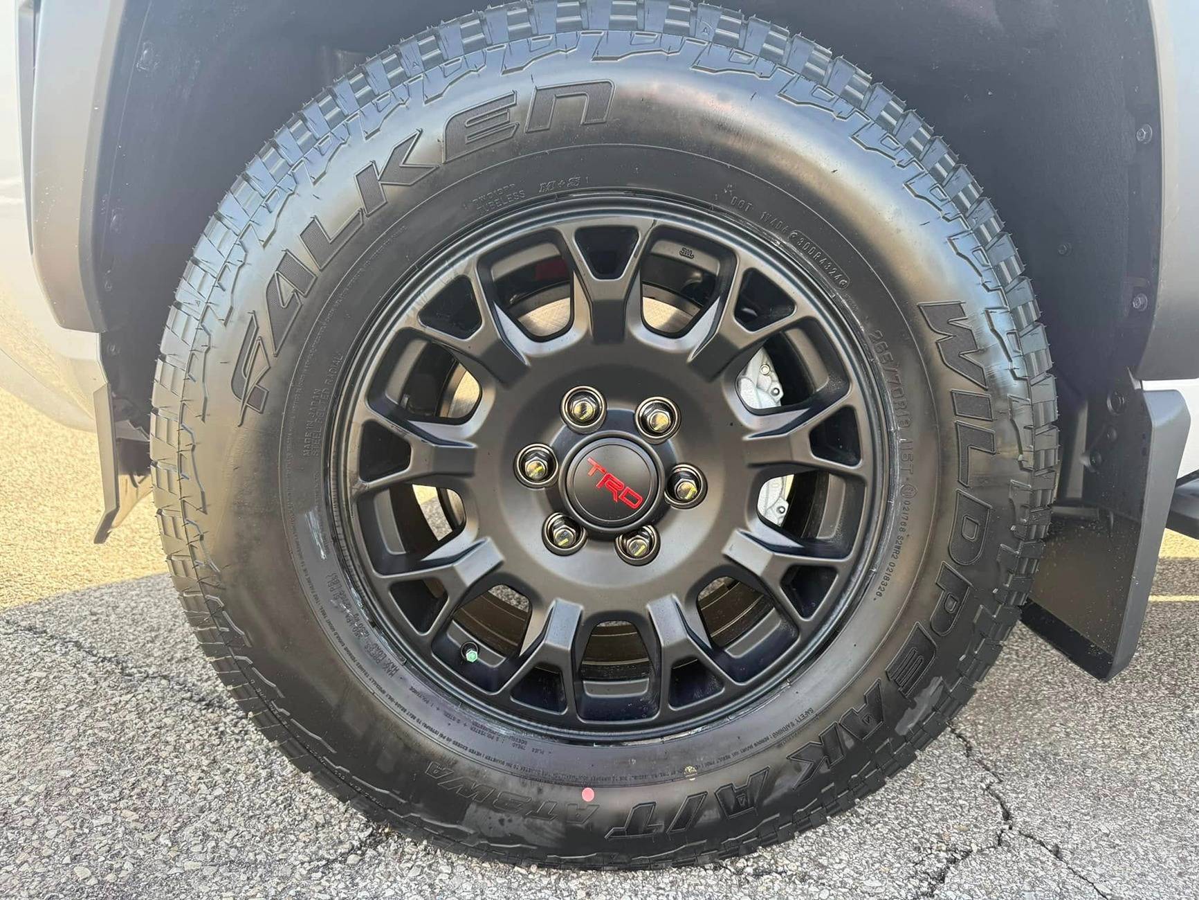 2025 Toyota 4runner 18" TRD Wheels upgrade on TRD Off-Road Premium (on Falken Wildpeak A/T3WA tires) - Photos 22-black-wheels-upgrade-falken-wildpeak-at3w-3-