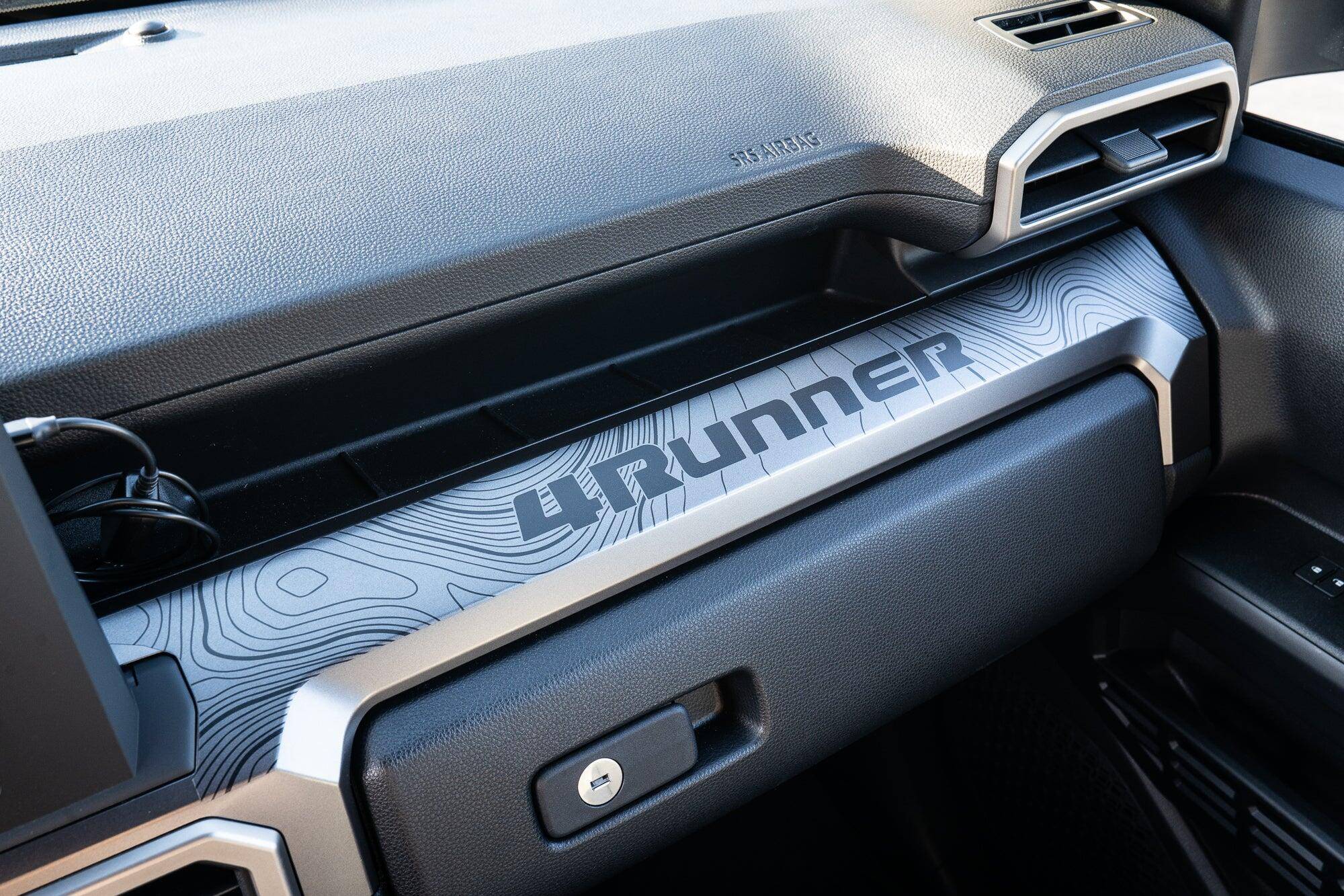 2025 4runner 6th gen STICKERFAB Topographic Map Dashboard Trim Overlays 1741190222018-pf