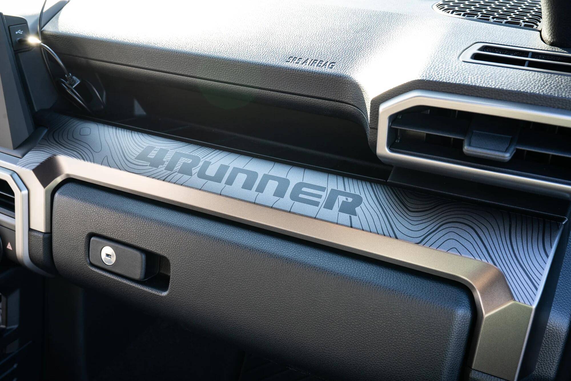 2025 4runner 6th gen STICKERFAB Topographic Map Dashboard Trim Overlays 1741190234901-z7