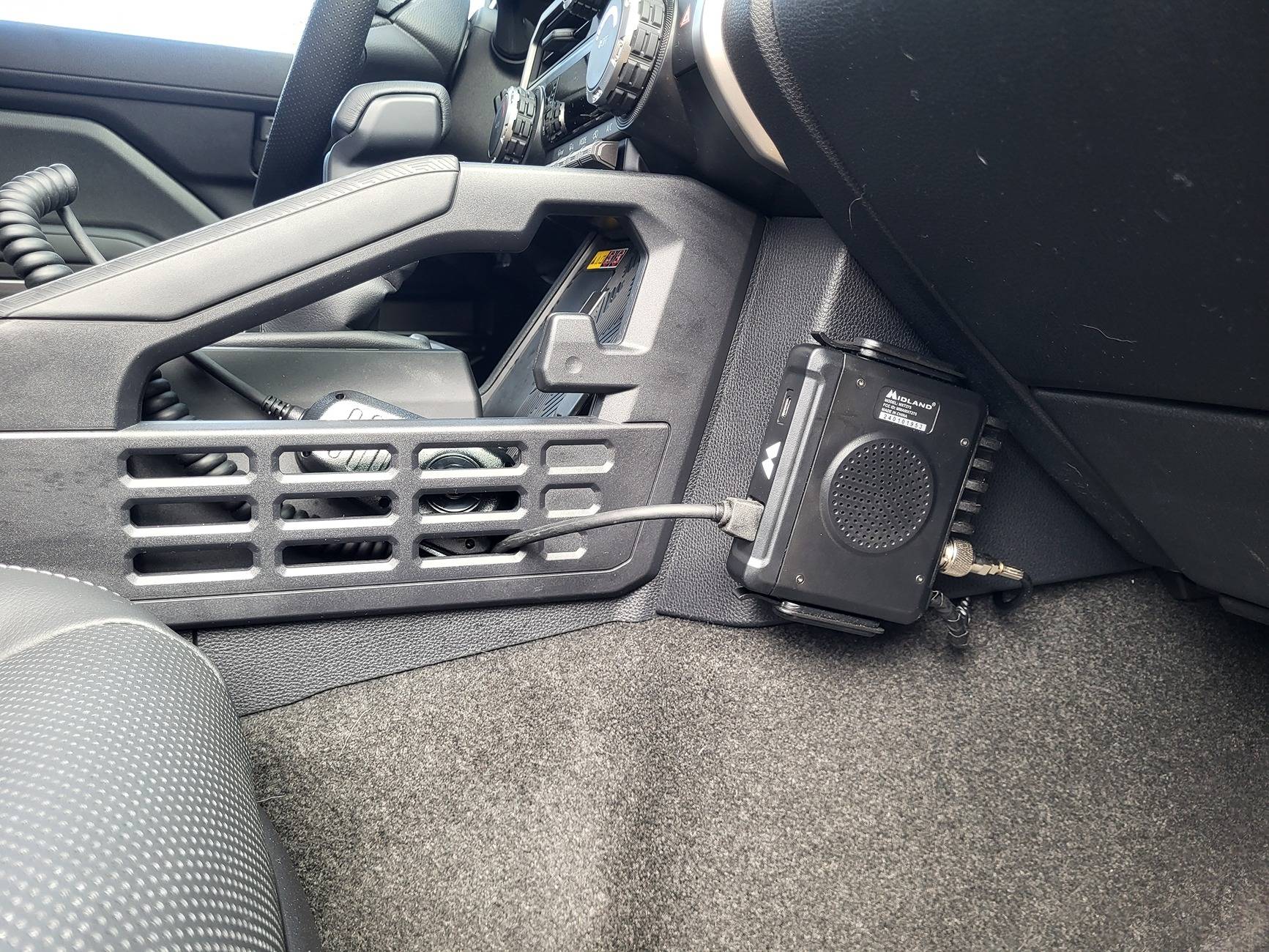 2025 4runner 6th gen My GMRS Radio mounting location 20250305_143953