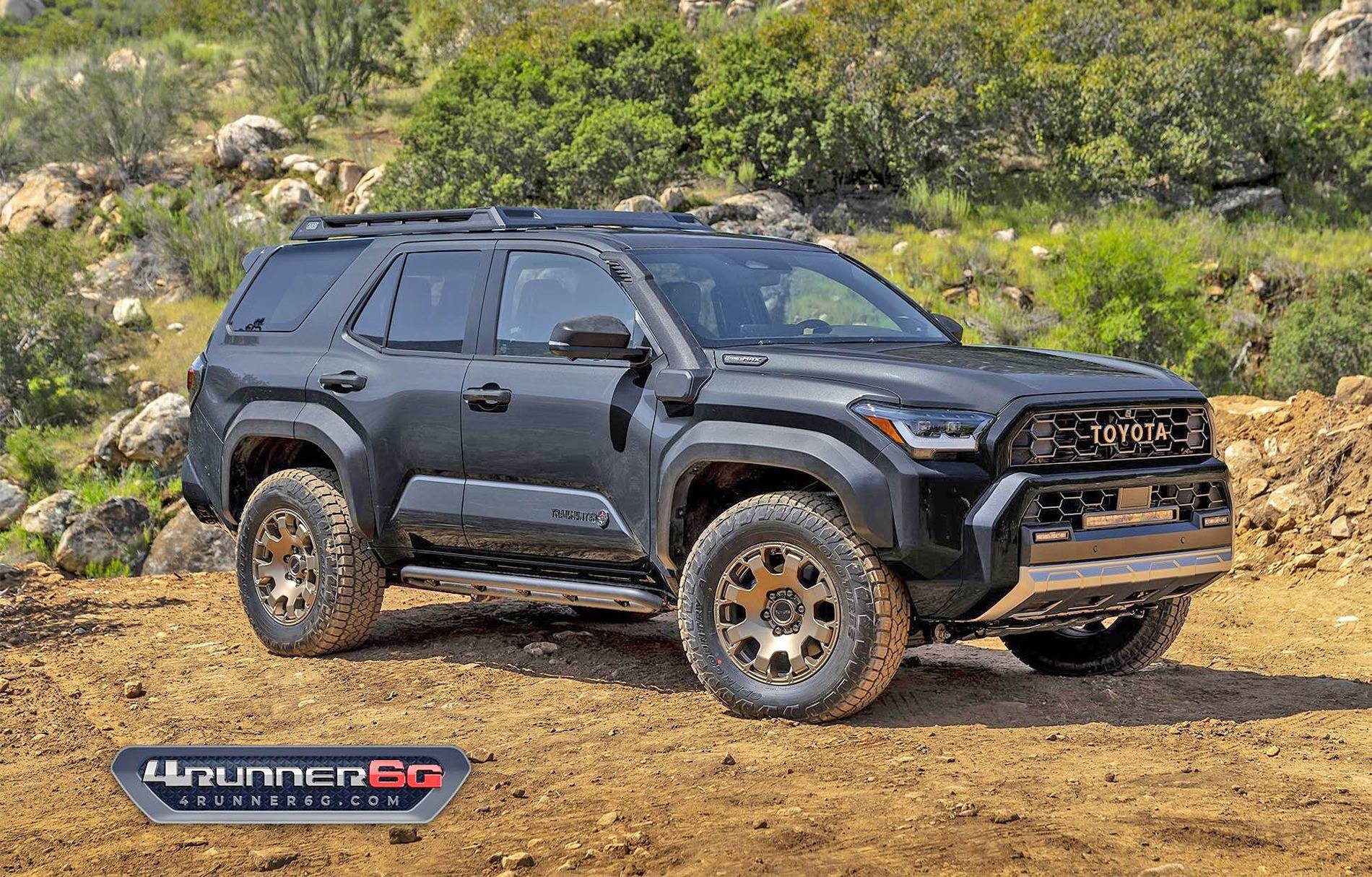 2025 4runner 6th gen Mineral Softex grey interior in Trailhunter Trailhunter-Underground-Front
